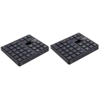 Typecat 2X 2.4G Wireless Numeric Keypad, Rechargeable Number Pad Keyboard with 35 Keys for PC/Laptop//