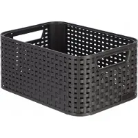 Curver Style S, Lager kurv, Brun, Rattan (vifte), Monokromatisk, Baderom, Soverom, 285 mm