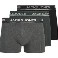 Jack & Jones Boxershorts 3 Pk Dark Grey (140 / 10 år)