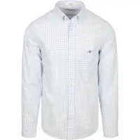 Gant for man. 3000120 Regular Fit Vichy Checked Poplin Shirt (M), Casual, Cotton, Long sleeve