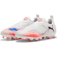 Puma FUTURE 8 MATCH FG/AG Laceless Football Boots Youth, Shoes, White/Black/Glowing Red, 34