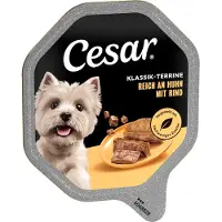 Cesar Megapakke skål 28 x 150 g - Klassisk terrine med fjærkre og okse