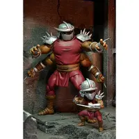 NECA Ninja Turtles Deluxe Teenage Mutant Ninja Turtles Mirage Comics Actionfigur: Shredder Clone & Mini Shredder 18 Cm