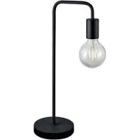 TRIO Bordlampe Diallo uten skjerm matt svart