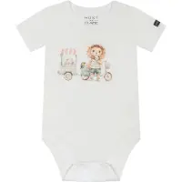 Hust and Claire Body k/e - Billy - Ivory m. Trykk - - 2 år (92) - Kortermet body