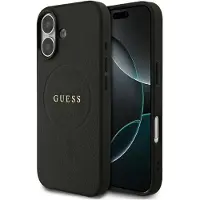 GUESS MagSafe-etui med kornet ring for iPhone 17 - svart