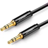 UGREEN Jack 3,5 mm til Jack 3,5 mm-kabel 1 m svart (UGR648BLK)