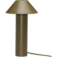 Hubsch LED-bordlampe Tower, mørkegrønn, høyde 32 cm, metall
