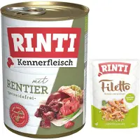 Rinti Økonomipakke Kennerfleisch 12 x 400 g - Reinsdyr