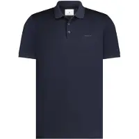 State of Art Poloskjorte Mercerized Piqué Blå Mørkeblå Størrelse