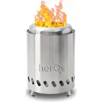 HerQs Smokeless FirePit Mini – sølv