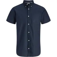 JJ REBEL Keith Oxford Kortarmet Skjorte