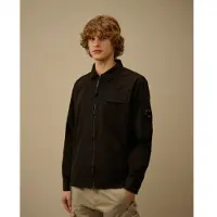 C.P. Company for man. RCCMOS705A110143G Organic Zip overshirt black (S), Casual, Cotton, Long sleeve