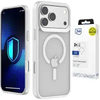 3mk Protection 3mk Smoke MagCase for iPhone 17 Pro - hvit-gjennomsiktig