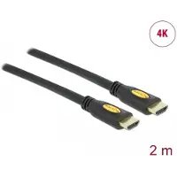 DeLOCK HDMI-kabel HDMI-A hann til HDMI-A hann 4K 2 m