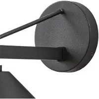 LUCANDE utendørs vegglampe Kiyogi, svart, 31 cm, E27, IP65