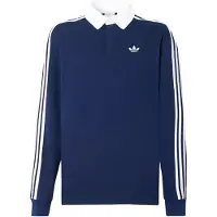 Adidas Originals 3 Stripes Rugby Langermet Poloskjorte
