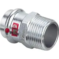 Viega Prestabo overgang 1x28mm af ulegeret stål muffe / nippel, SC-contur