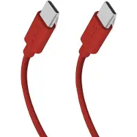 SBS TECABLETISSUETCCR USB-C - USB-C 1,5 m 60 W flettet kabel - rød