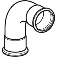 Geberit Bøjning cug 90gr 35mm mf/mf t/gas