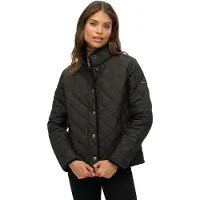 Superdry for woman. W5012040A Estate Country Black Lined Jacket (S), Casual, Polyester