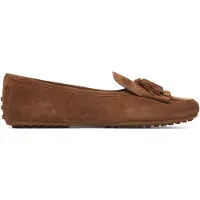 Ralph Lauren for woman. 802P22310005 Brown suede Tayte loafers (36), Leather, Flat, None, Casual, Classic
