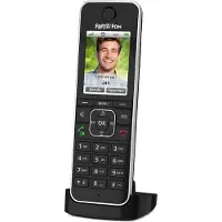 AVM 2-pakk Fon C6 DECT-telefon, svart [fargedisplay 180 ppi, belyst tastatur] (20002964-2ER-PACK)