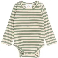 The New Siblings Body I/e - Rib - TnsbFro - Lily Pad Striped - - 1½ år (86) - Langermet Body