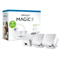 Devolo Magic 1 WiFi mini - Multiroom Kit - bro HomeGrid 2,4 GHz - veggpluggbar (en pakke 2)