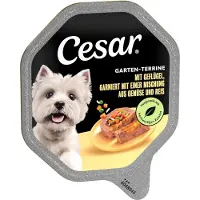 Cesar Megapakke skål 28 x 150 g - Fjærkre, grønnsaker og ris