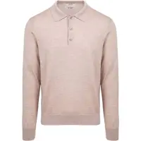 KING Essentials King Essentias Den Robert angermet pooskjorte i merinou, beige Beige Størrese