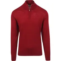 KING Essentials "Michael" Half-Zip Genser Merino Rød Størrelse