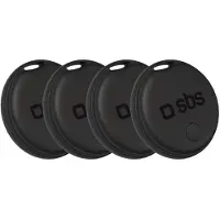 SBS universal-lokalisator Track My Dual, sett med 4 stk. – svart