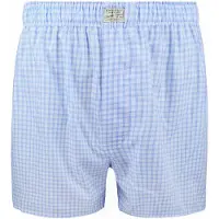 Steppin' Out Boksershorts Rutete Blå Lyseblå Størrelse