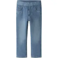 Name It Mini Jeans - NmfSalli - Medium+ Blue Denim/Heart Tape - - 1 år (80) - Leggings
