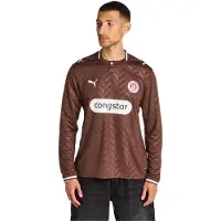 Puma FC St. Pauli 26/27 Home Long Sleeve Jersey Men, Men, Espresso Brown/White, L
