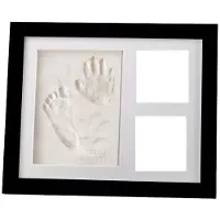 ISTOVO Baby Clay Handprint and Footprint Kit - Baby Shower Gifts and Perfect Nursery Room Decoration Black