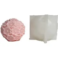Semoic Flower Scented Candle Silicone Mold Six-Petal Flower DIY Candle Plaster Ornament Flower Mold