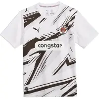 Puma FC St. Pauli 26/27 Away Jersey Men, Clothing, White/Espresso Brown, XS