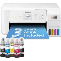 Epson EcoTank L3286 - Multifunksjonsskriver - farge - ink-jet - ITS - A4/Legal (medie) - opp til 10 spm (trykking) - 100 ark - USB, Wi-Fi - hvit