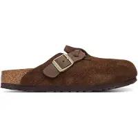 Birkenstock for woman. 1031716 Dark brown Boston Braided Leather Clogs (Narrow Fit) (38), Flat, None, Casual