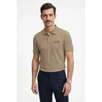 BOSS Paddy Structure 10280616 Green Kortermet Poloskjorte