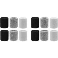 ISTOVO 4X Sweatbands Sports Wristband for Men & Women - Moisture Wicking Athletic Cotton Terry Cloth Sweatband for Sports