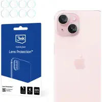 3MK iPhone 15 Hybrid Kamera Linse Beskytter - 4 Stk.