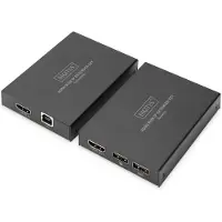 Digitus DS-55507 - Sender og mottaker - video/lyd/infrarød-utvider - HDMI - over CAT 5e/6/6a/7 - opp til 150 m