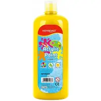 CARUNO akrylmaling 1000 ml, flaske, gul