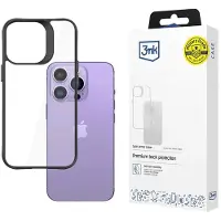 3MK Satin Armor Case+ til iPhone 14 Pro Max-serien – svart