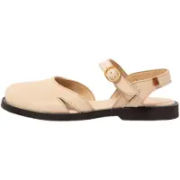 El naturalista for woman. 2587411ZZ005_020 Leather sandals N5874 cream (37), Beige, Flat, Buckle, Casual