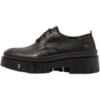 Art for woman. 119521101003_001 Leather shoes 1952 black -Heel height: 5 cm (41), 5 to 8 cm, Laces, Casual