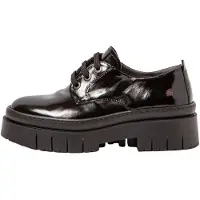 Art for woman. 119521401003_001 Leather Moccasins 1952 Amberes black (39), 5 to 8 cm, Laces, Casual, Classic